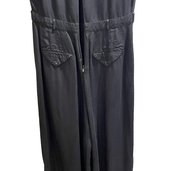 ELK Black Midi Wide Leg Cool Viscose Lightweight Draped‎ Jumpsuit US Sz 6/ EU 38 - Picture 5 of 15